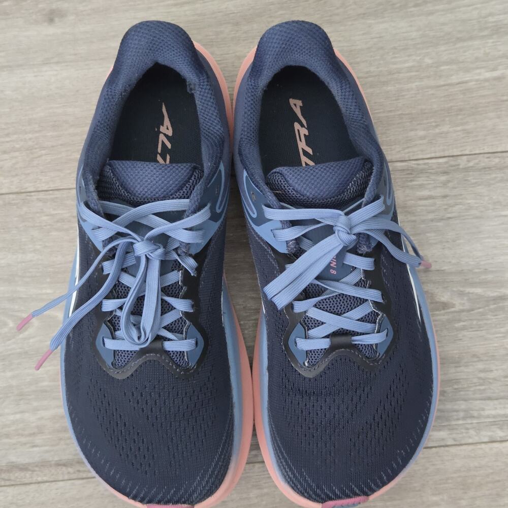 Altra Torin 8 Womens US 7 Navy Blue Pink Zero Drop Running Shoes AL0A85QF445 - Picture 4 of 16